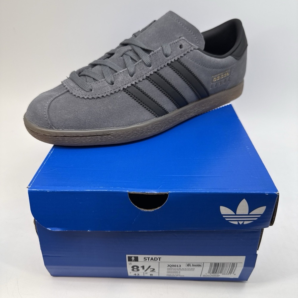 adidas Stadt Wonder Lace Up Mens 8.5 Grey Sneakers Casual Shoes JQ9013
